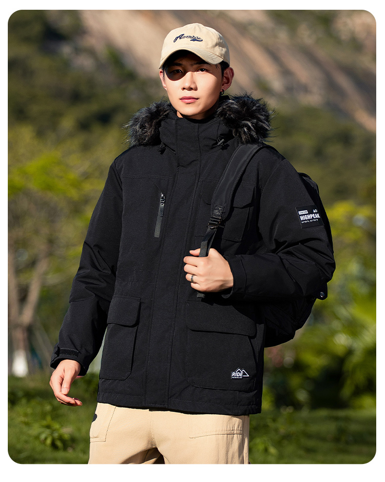 Outdoor leisure warm down jacket KN2-YR979