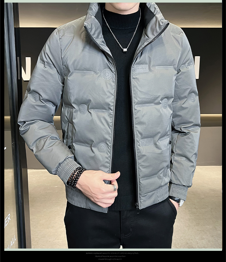 Solid color warm down jacket KN2-YR2292