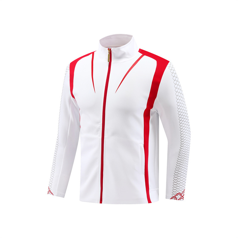 Stand collar zipper long sleeve sports jacket GB4-8002