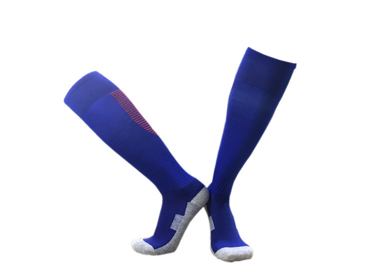 Towel bottom solid color mid-length football socks for adults GY9-CTM012