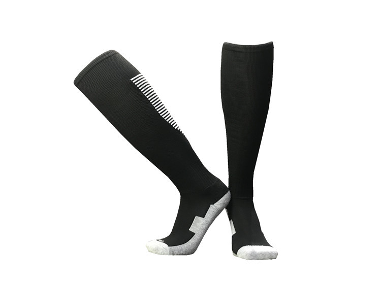 Towel bottom solid color mid-length football socks for adults GY9-CTM012