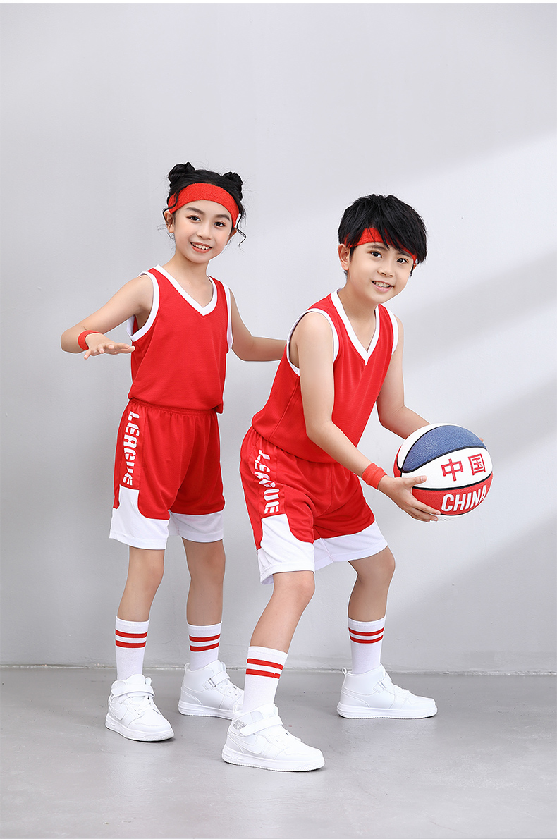 Microporous breathable perspiration training suit basketball suit GJ4-3805 children clothing