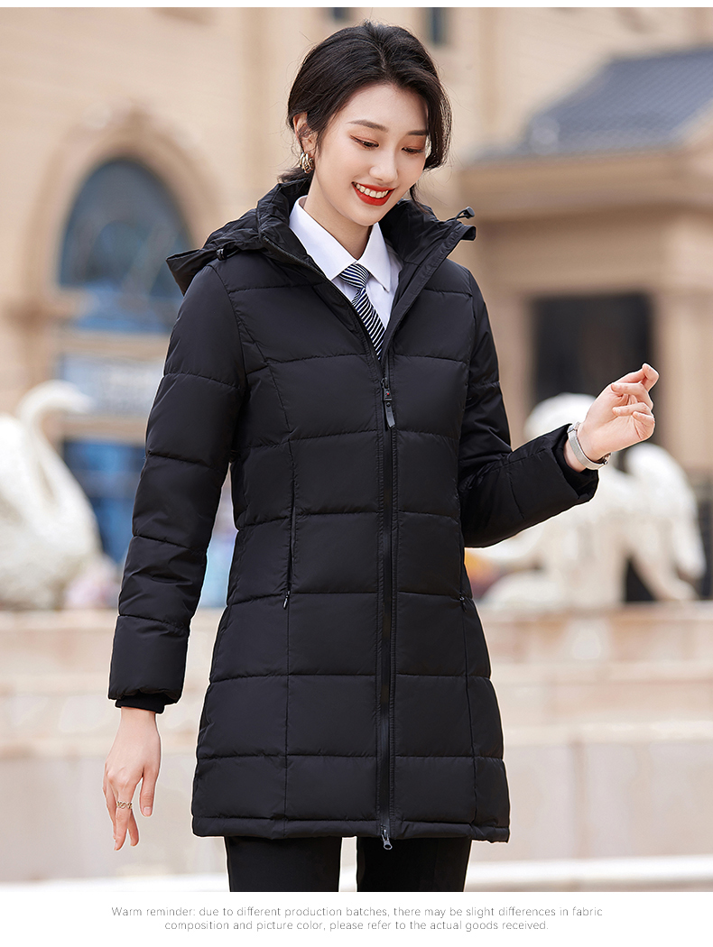 Business thick down jacket mid-length women model DY7-252 women model