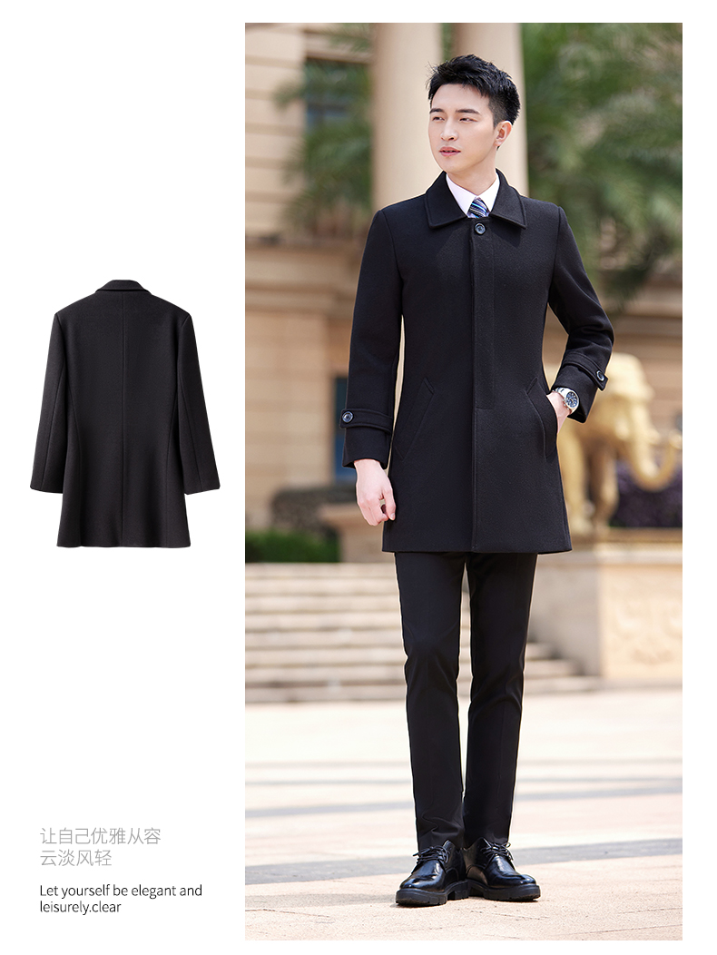 Business mid-length woolen coat for men DY7-1891A