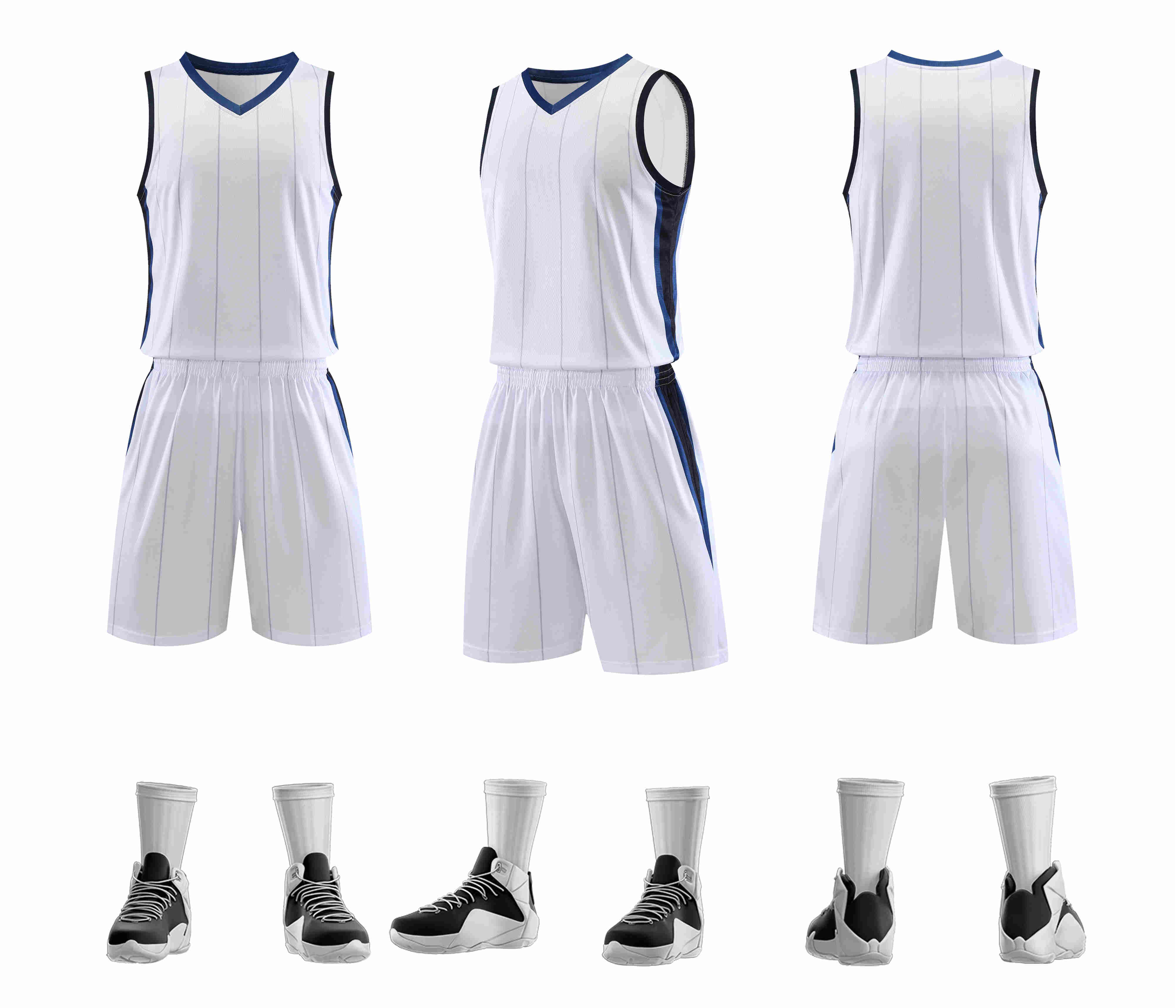 Slightly elastic breathable American basketball uniform suit YA-8621