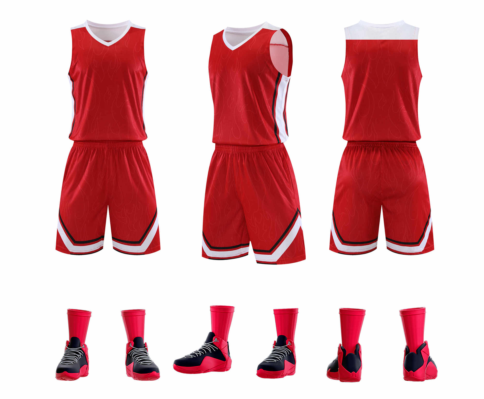 Moisture wicking quick-drying basketball jersey set YA-8622