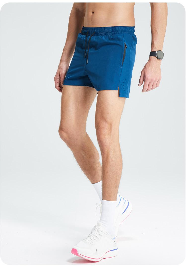 Zipper pocket light breathable sports shorts 214-4114006