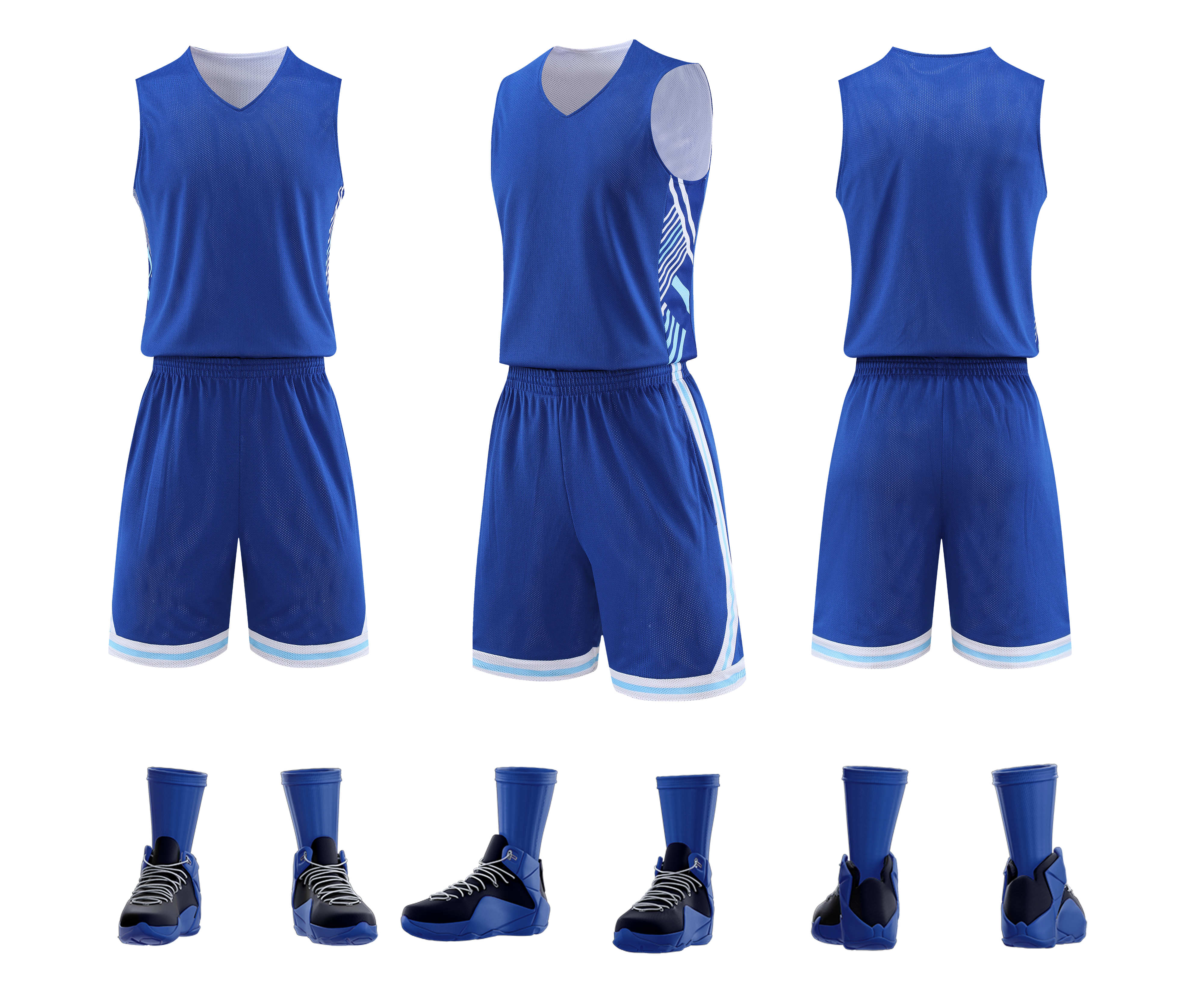 American style breathable casual double-sided vest basketball uniform suit GB9-2026