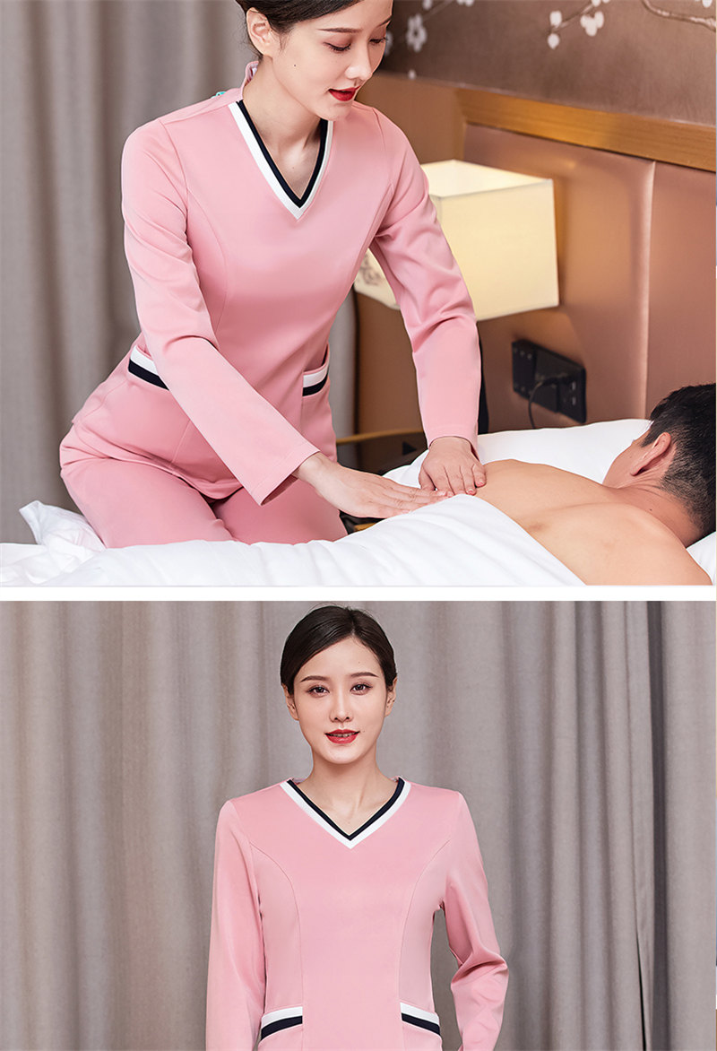 New Chinese style long-sleeved beauty suit H10-24023