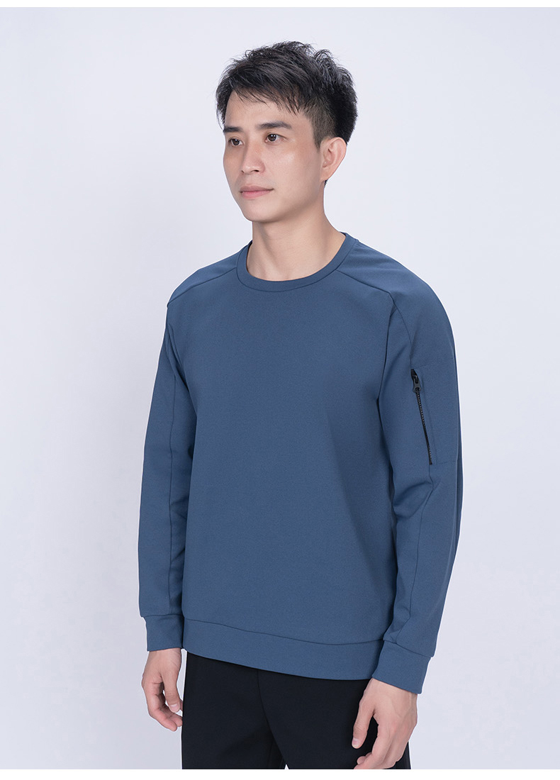 280g high elastic Roman cloth solid color long sleeve T-shirt KD4-5335