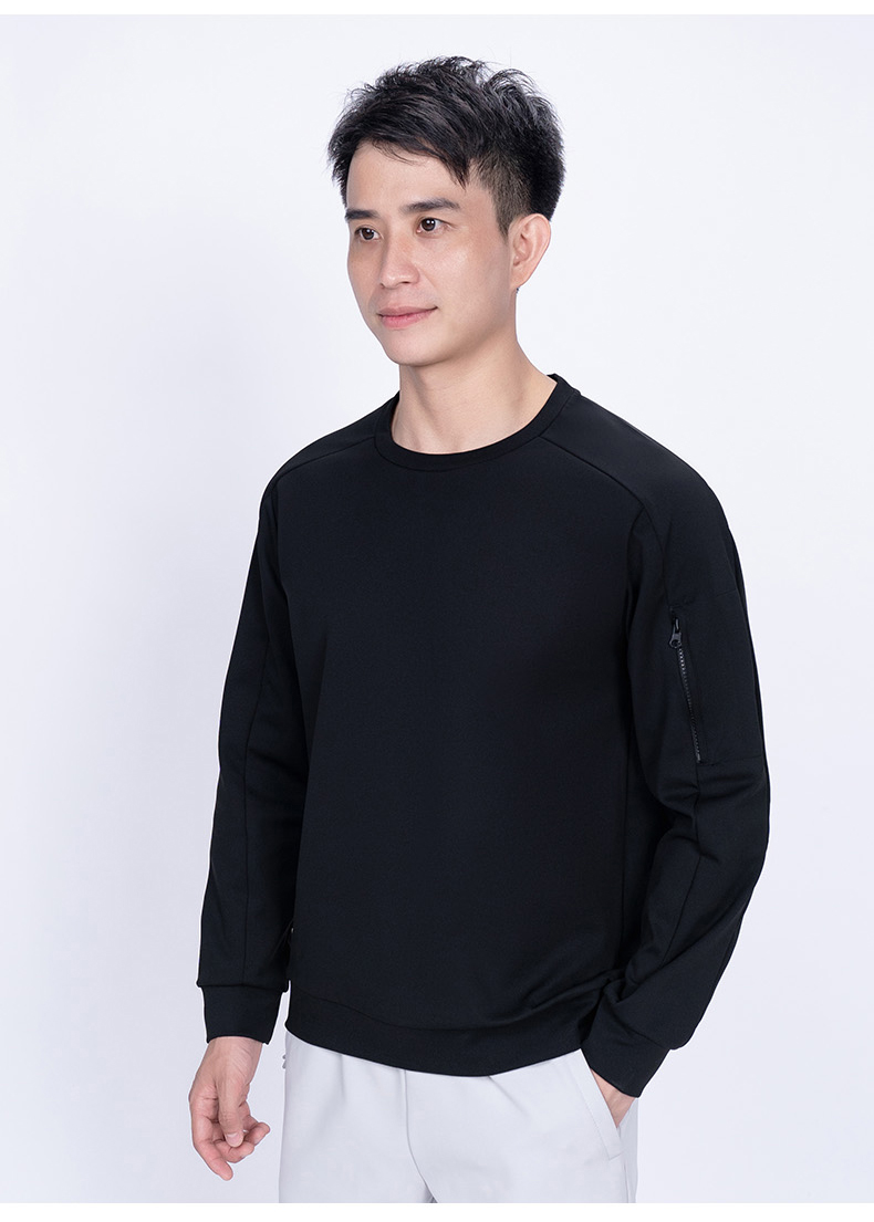 280g high elastic Roman cloth solid color long sleeve T-shirt KD4-5335