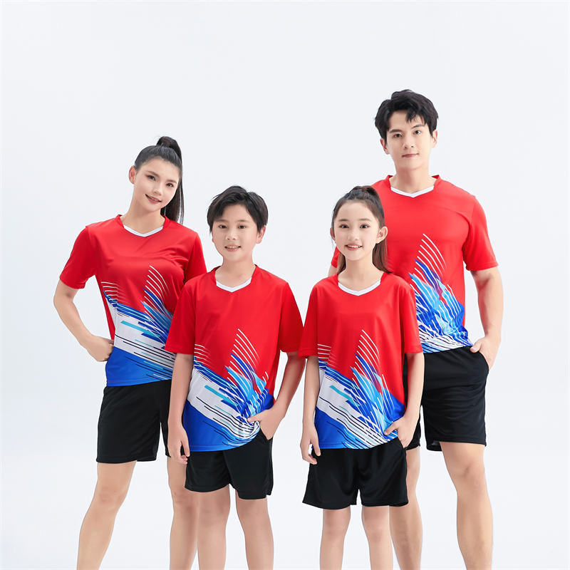 V-neck short-sleeved T-shirt sports training suit GB4-2009