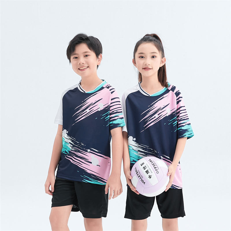 V-neck short-sleeved T-shirt sports training suit GB4-2011