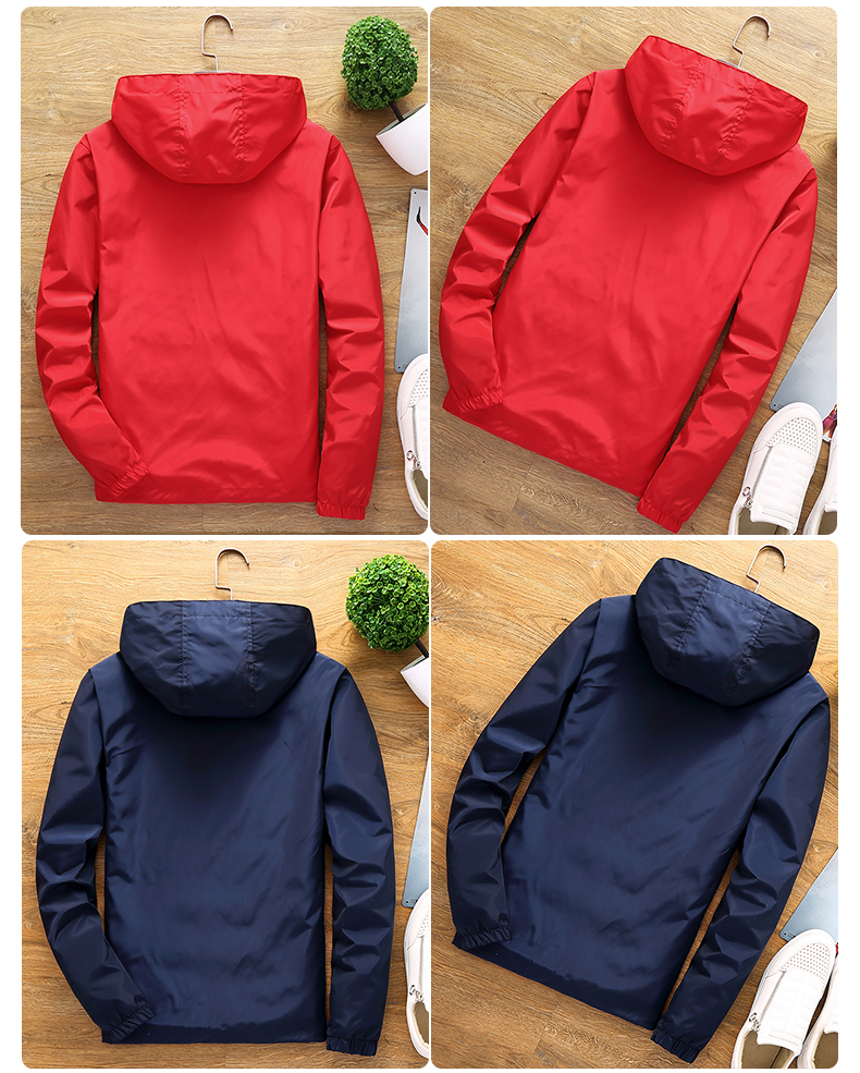 Reflective zipper jacket B17-8811