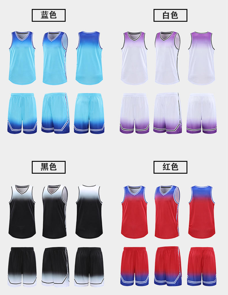 Sports sweat-absorbent quick-drying basketball uniform set YA-7056