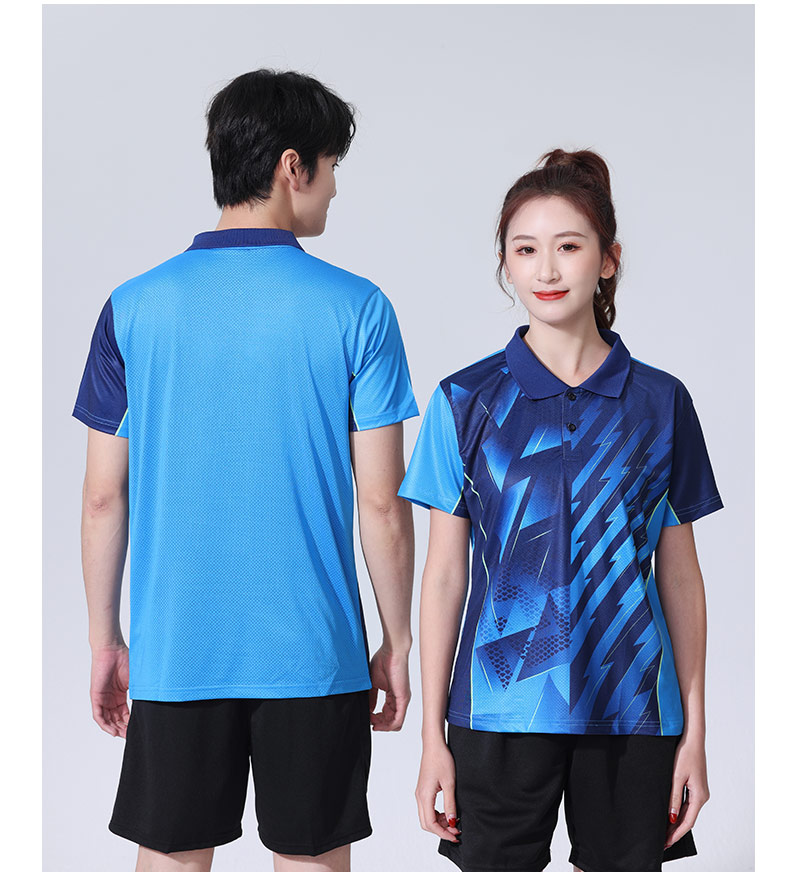 Quick-drying sports lapel short-sleeved top for girls/children GB7-366