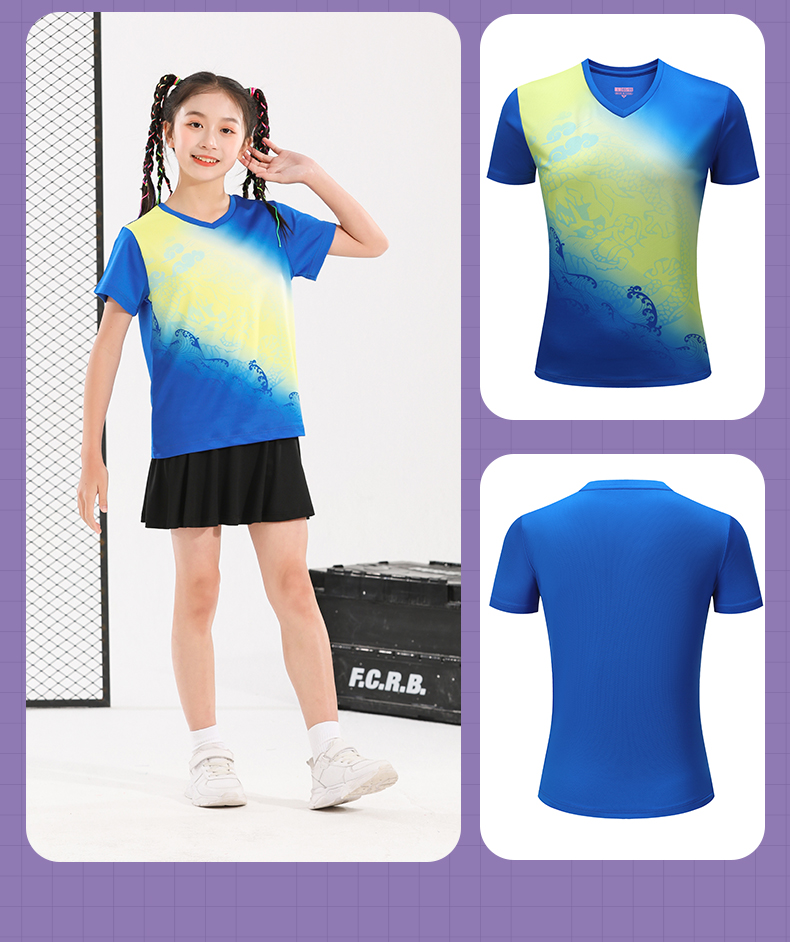 Parent-child outfit table tennis badminton tennis top sportswear GR8-8809