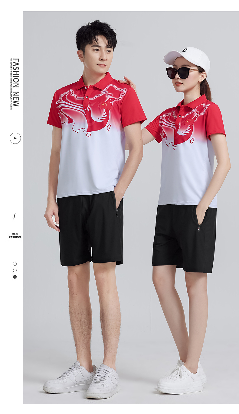 Comfortable and breathable couple sportswear shorts set KC3-555