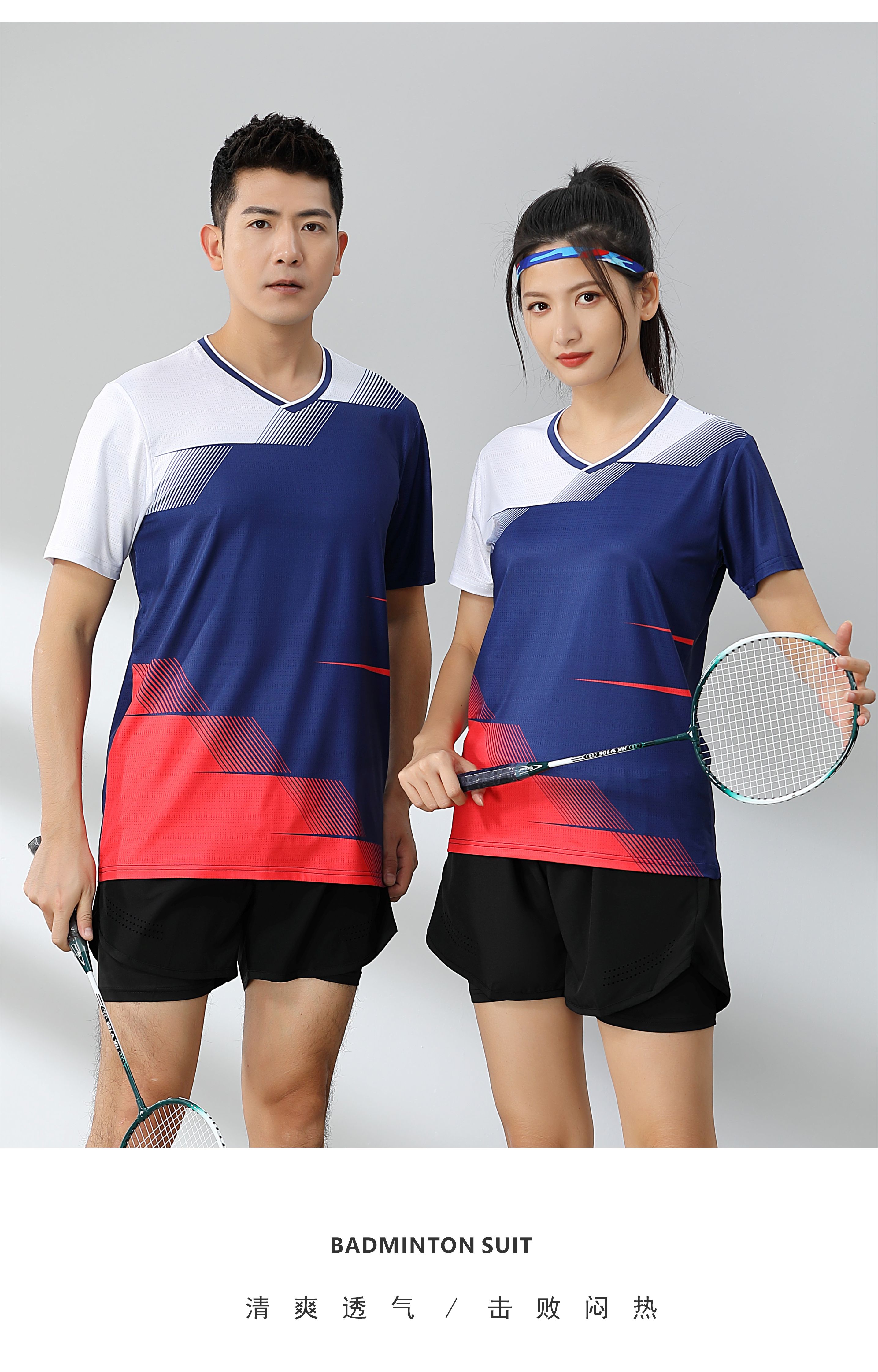 Tennis, badminton and table tennis casual sports training wear single top 120-1888 men