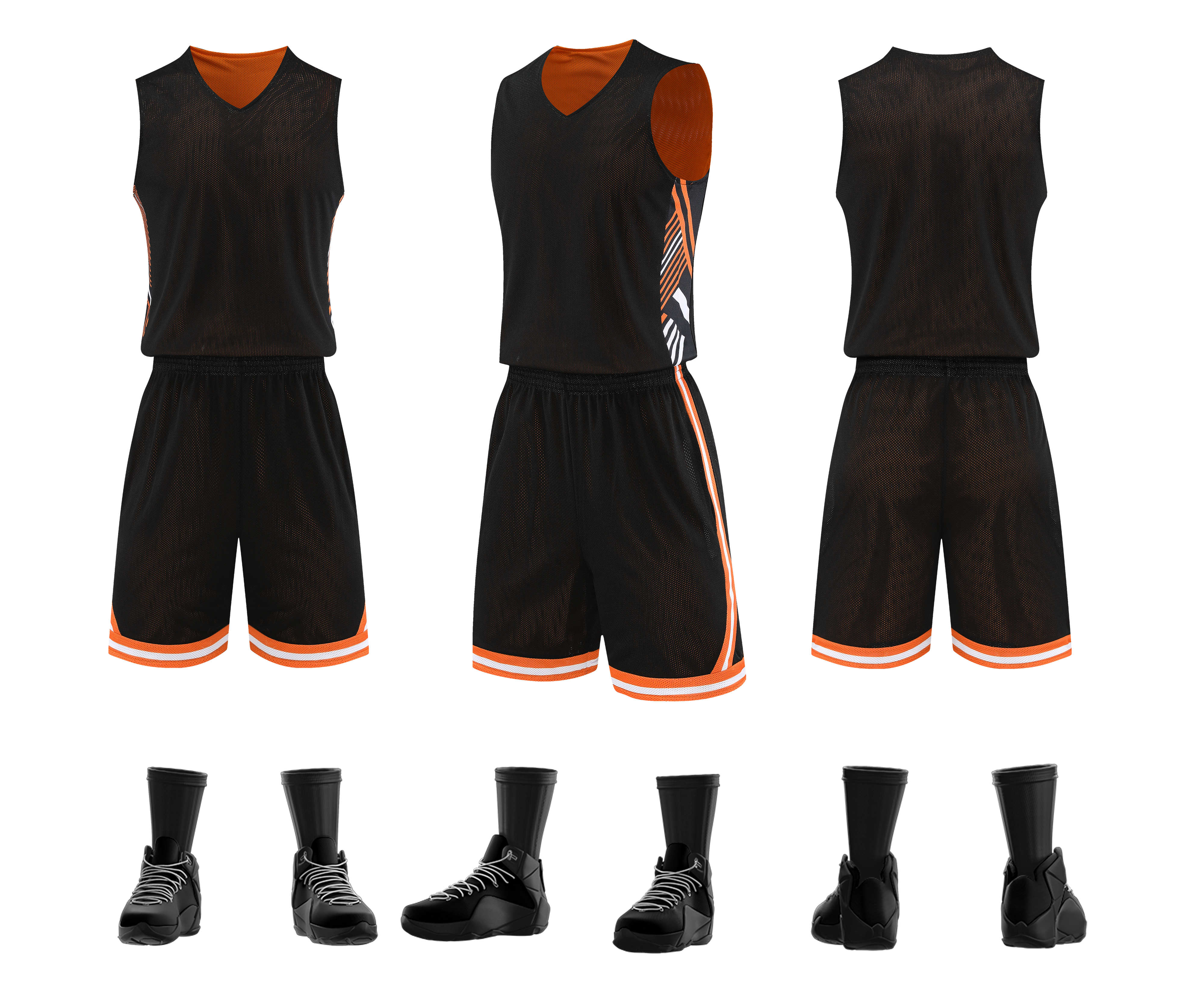 American style breathable casual double-sided vest basketball uniform suit GB9-2026