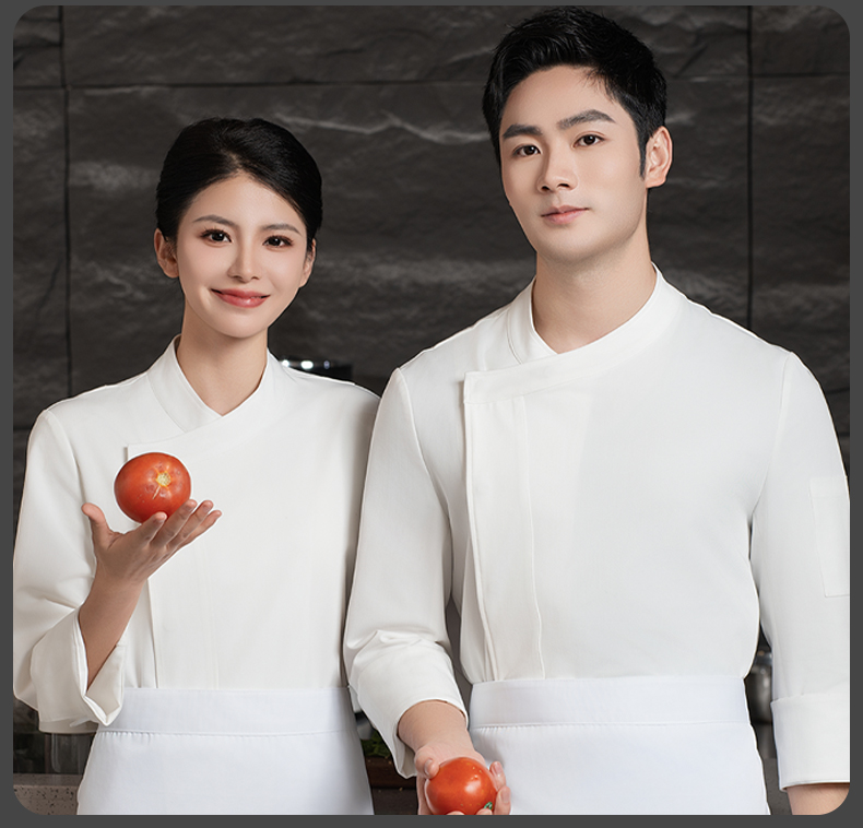 Imitation denim long sleeve chef uniform H20-C24-5079