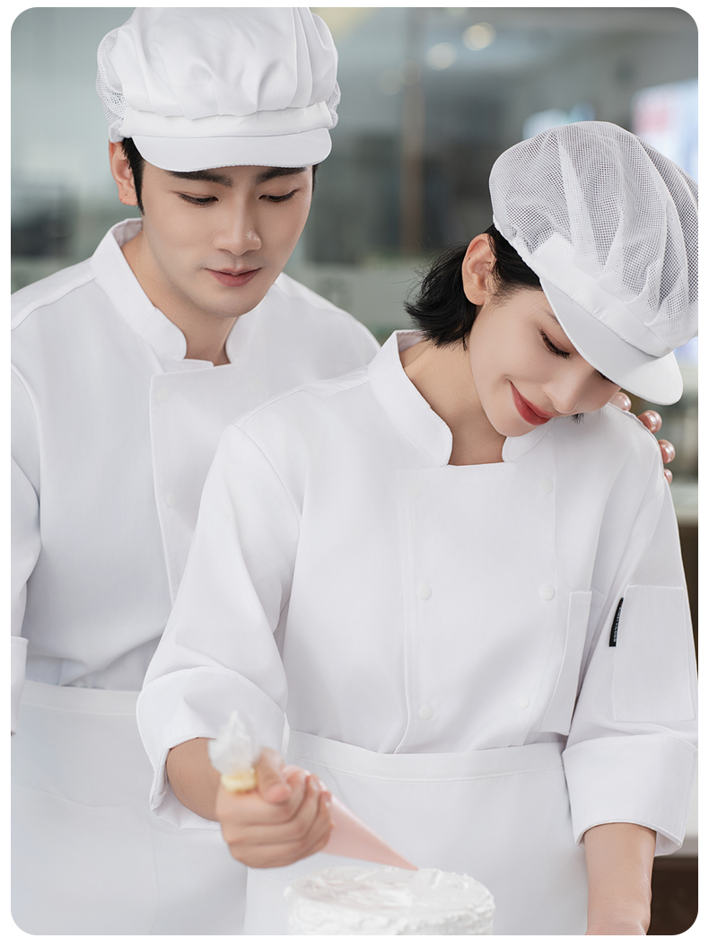 Waterproof double row long sleeve chef uniform H20-C23-5027