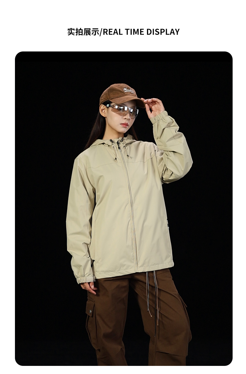 Tajinlong 4-ring solid color waterproof jacket GJ2-2558 men