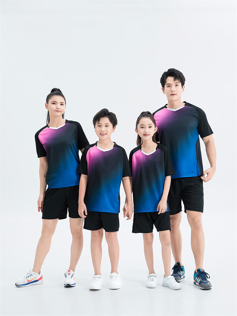 V-neck short-sleeved T-shirt sports training suit GB4-2002