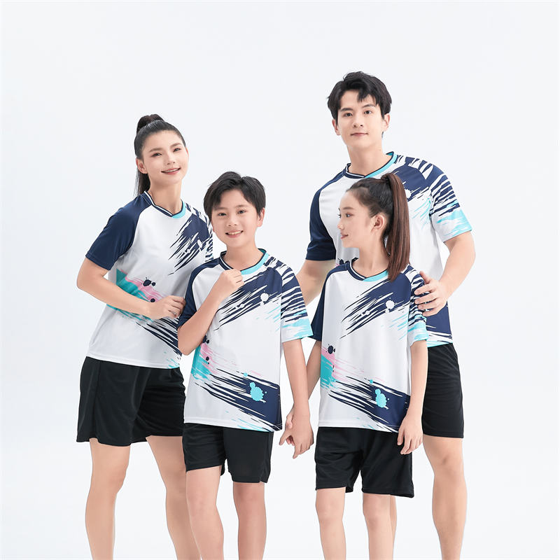 V-neck short-sleeved T-shirt sports training suit GB4-2011