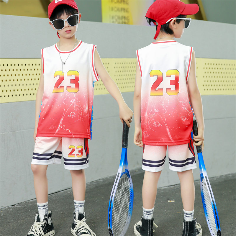 Children sports basketball vest suit GB1-119