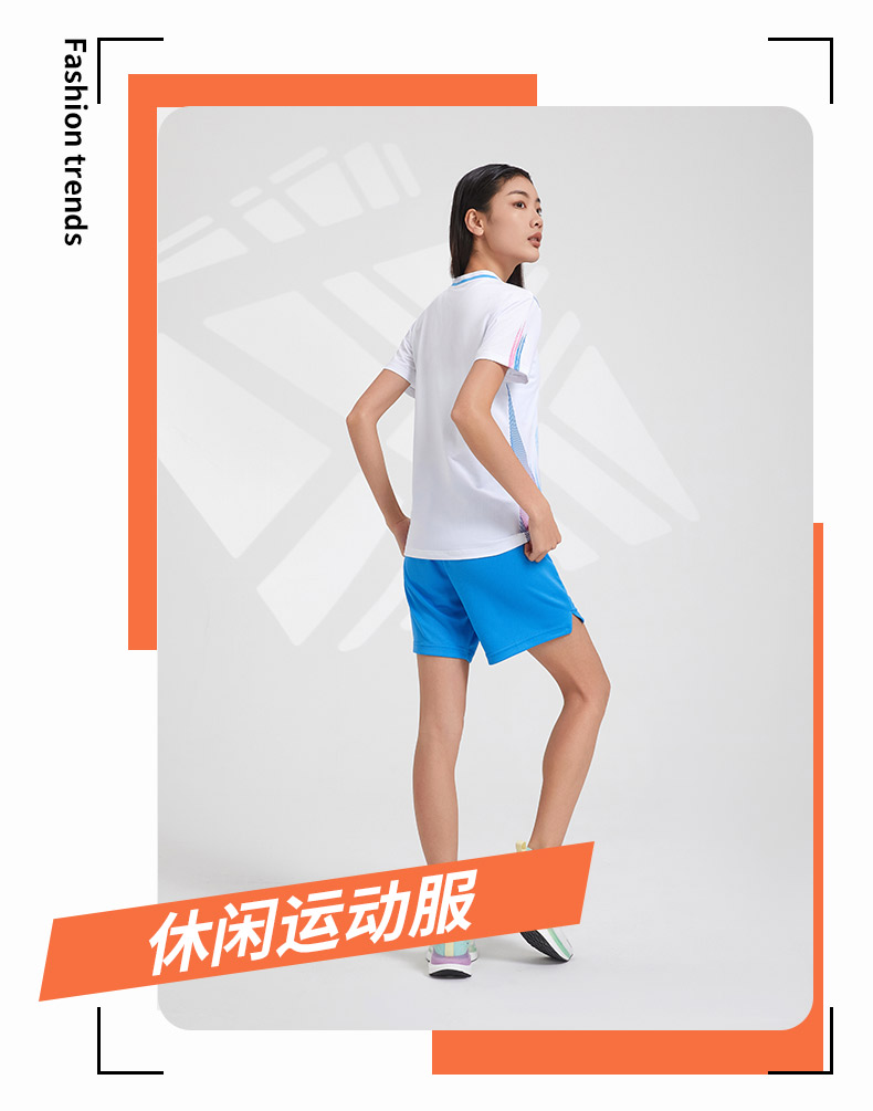 Sportswear training suit quick-drying short-sleeved tops for women GB8-7904 women short-sleeved