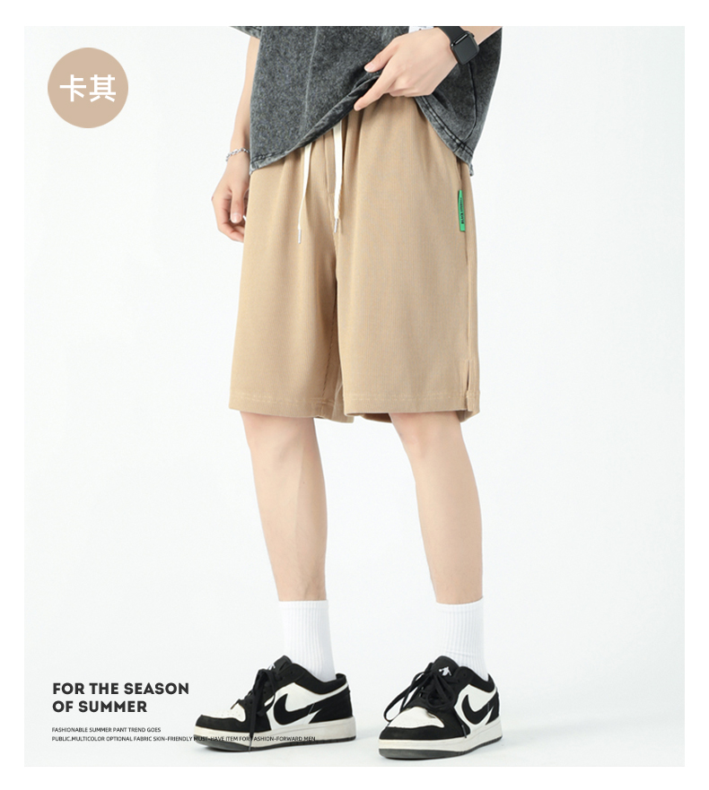 Polyester drawstring thin casual shorts KD3-2309