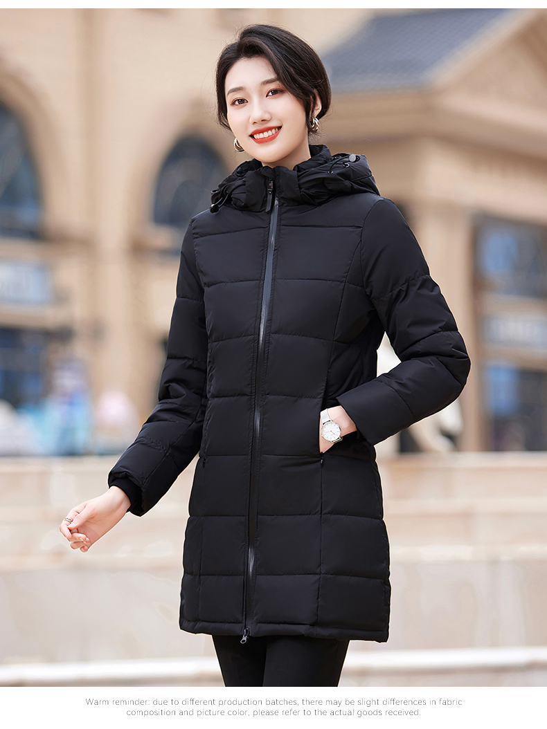 Business thick down jacket mid-length women model DY7-252 women model