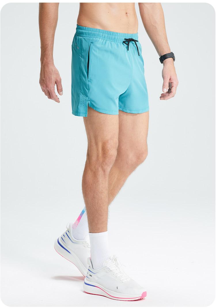 Zipper pocket light breathable sports shorts 214-4114006