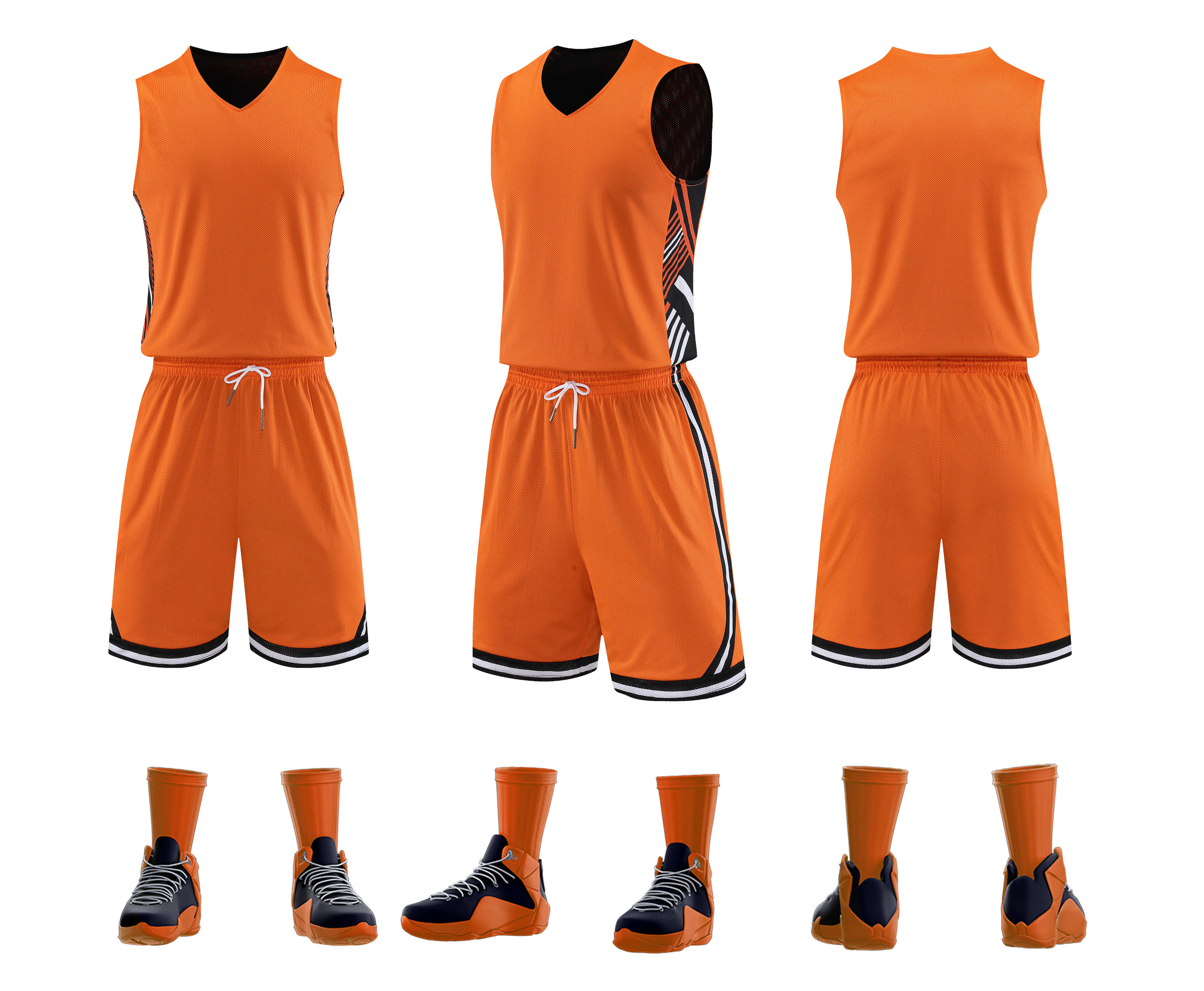 American style breathable casual double-sided vest basketball uniform suit GB9-2026