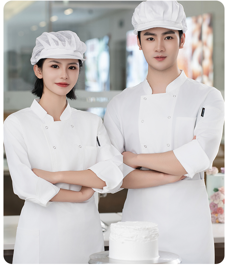 Waterproof double row long sleeve chef uniform H20-C23-5027