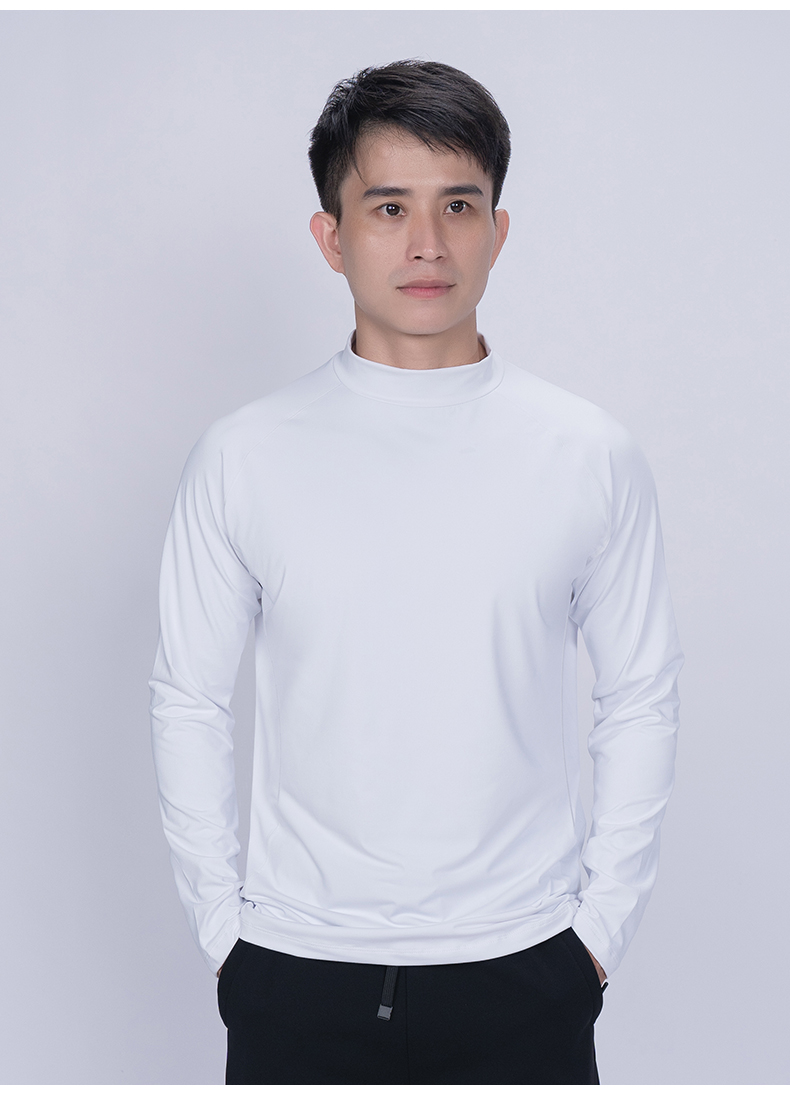 250g Cool Wheat Double Skin Polished Long Sleeve T-shirt KD4-88168