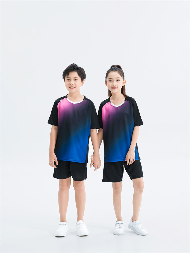 V-neck short-sleeved T-shirt sports training suit GB4-2002