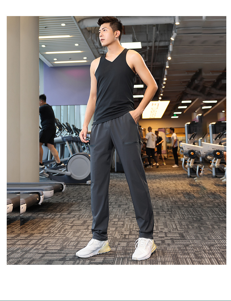 130g nylon four-way stretch breathable sports trousers 176-A2315