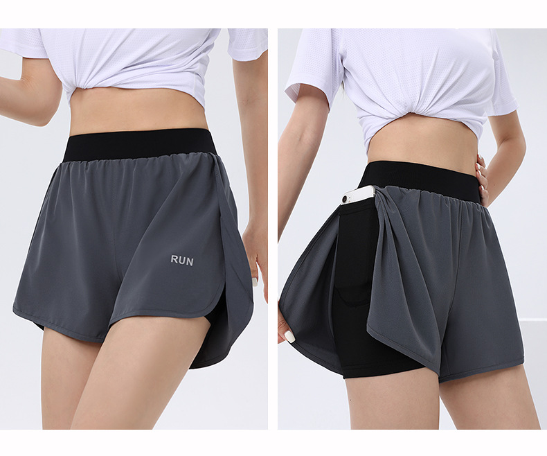 Moisture wicking quick-drying anti-exposure sports women shorts 176-B2209