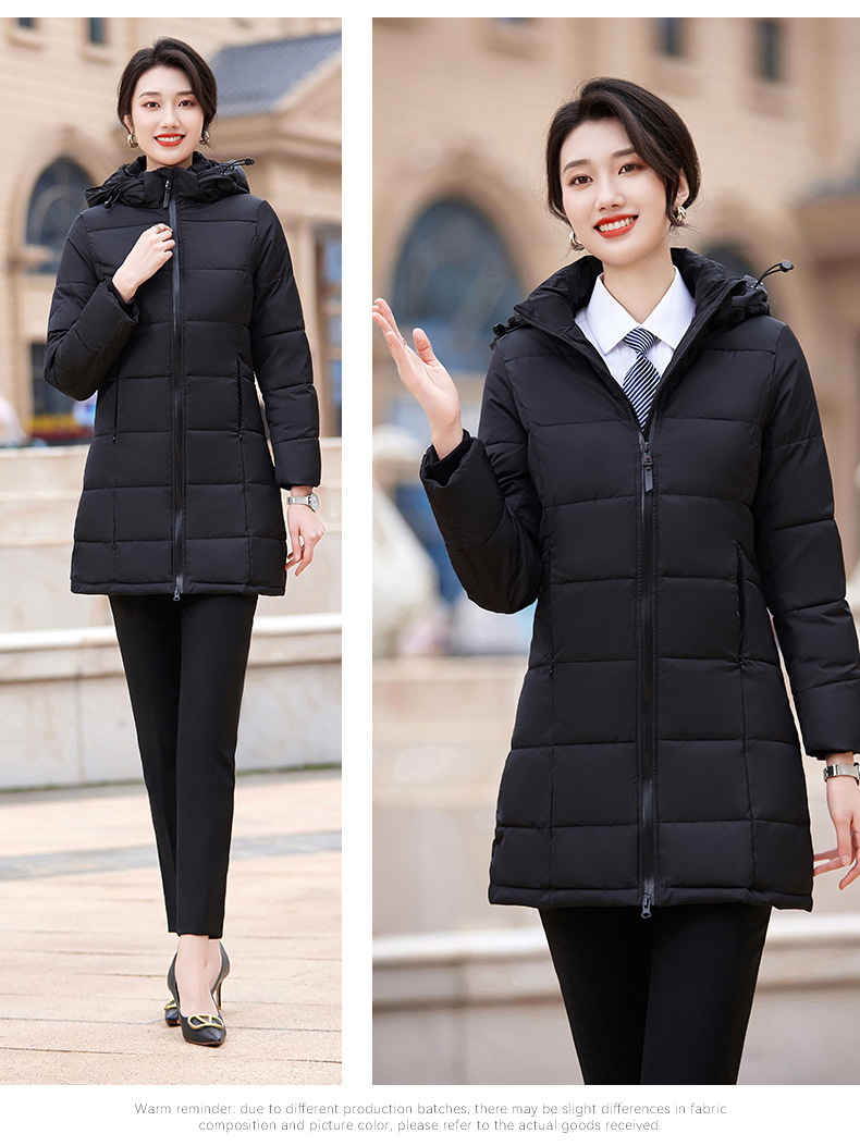 Business thick down jacket mid-length women model DY7-252 women model