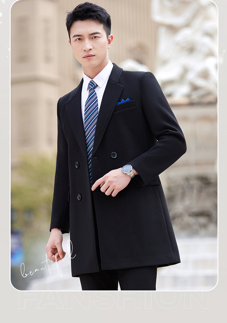 British style business slim woolen coat for men DY7-2333A for men