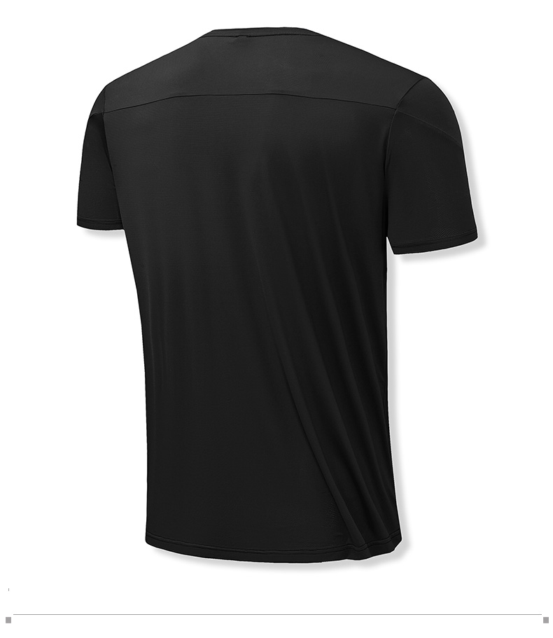 170g ice silk round neck reflective strip quick-drying T-shirt KD4-8332