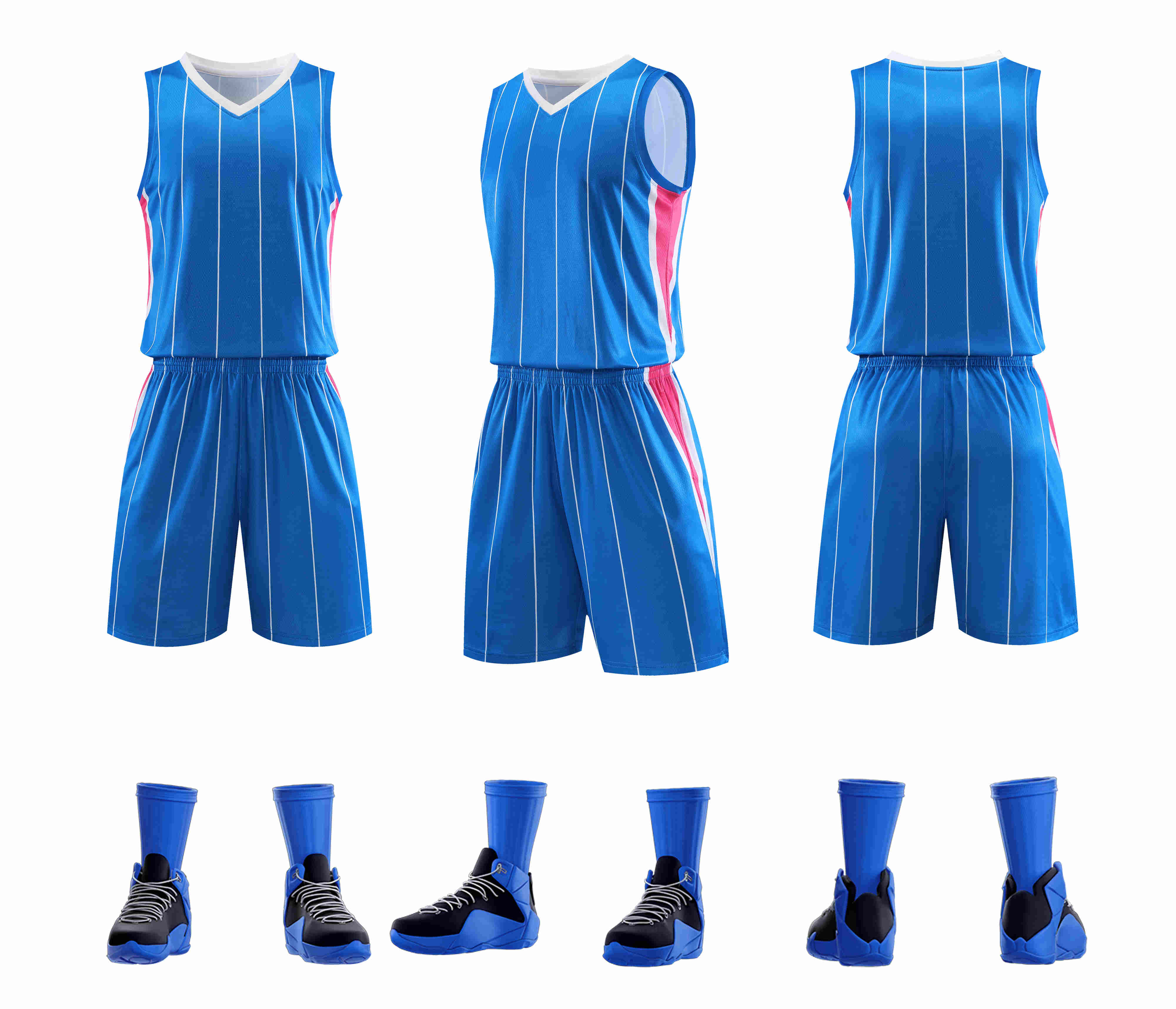 Slightly elastic breathable American basketball uniform suit YA-8621