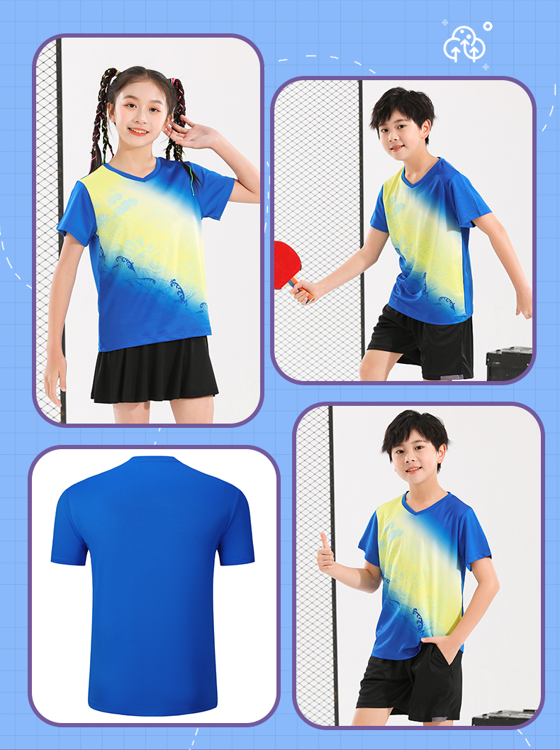 Parent-child outfit table tennis badminton tennis top sportswear GR8-8809