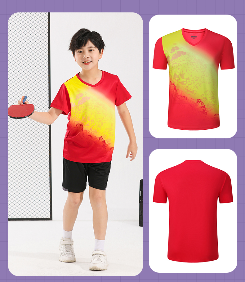 Parent-child outfit table tennis badminton tennis top sportswear GR8-8809