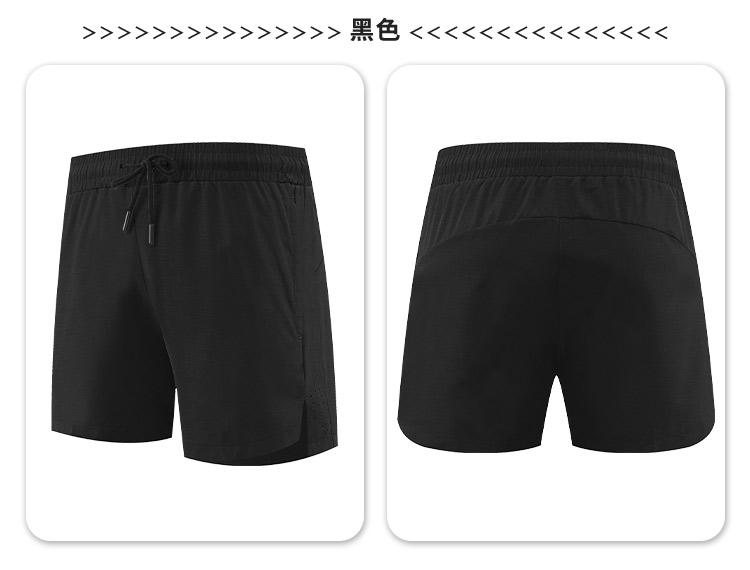 Zipper pocket light breathable sports shorts 214-4114006