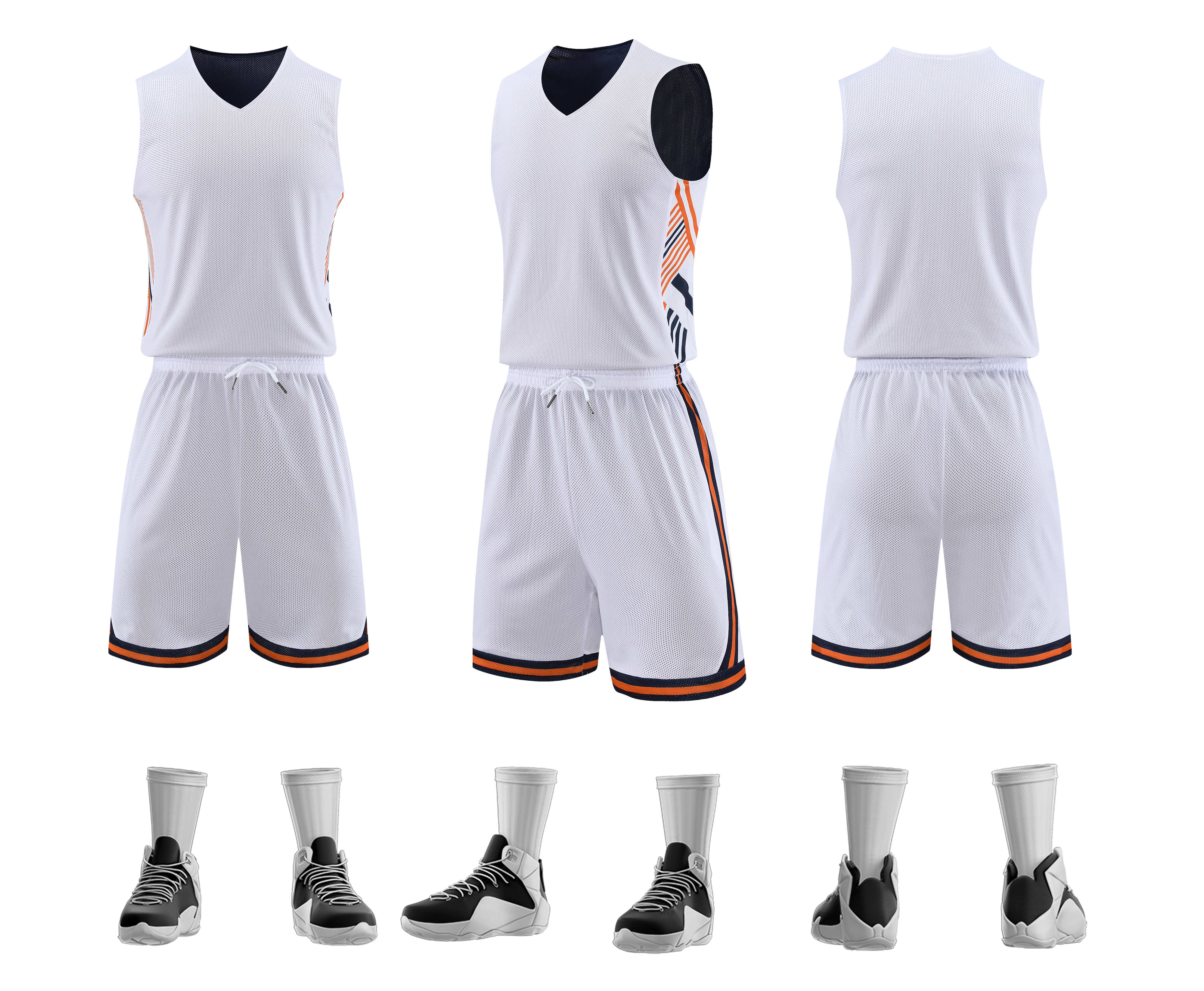 American style breathable casual double-sided vest basketball uniform suit GB9-2026