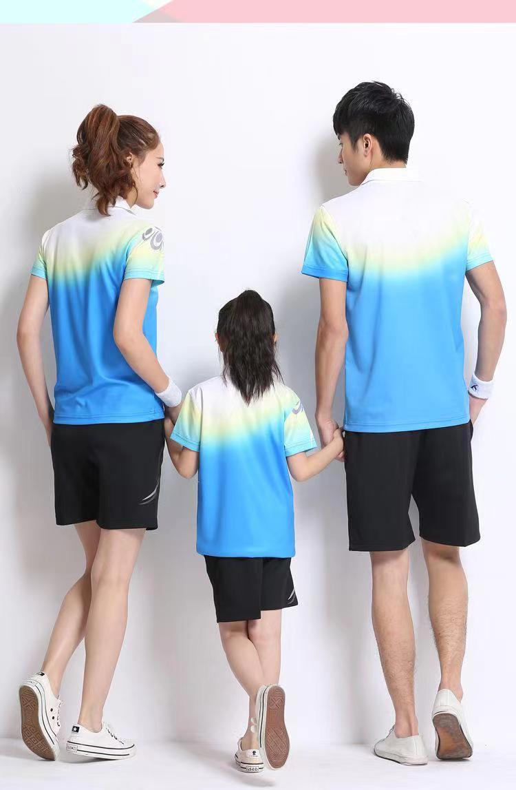 Lapel short-sleeved sports summer parent-child suit KI2-1599 Lapel women