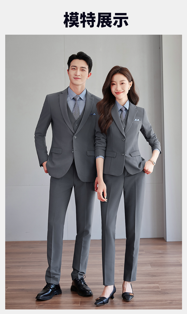 High-end business suit three-piece suit DY1-8018 men jacket + vest + trousers